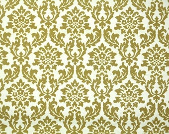 Vintage Wallpaper - 1970s Flocked Damask  By The Yard