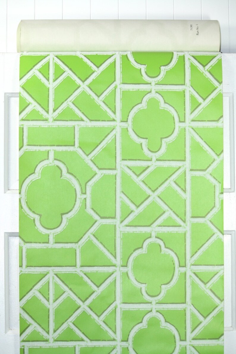 Retro Flock Wallpaper by the Yard 70s Vintage Flock Wallpaper Etsy