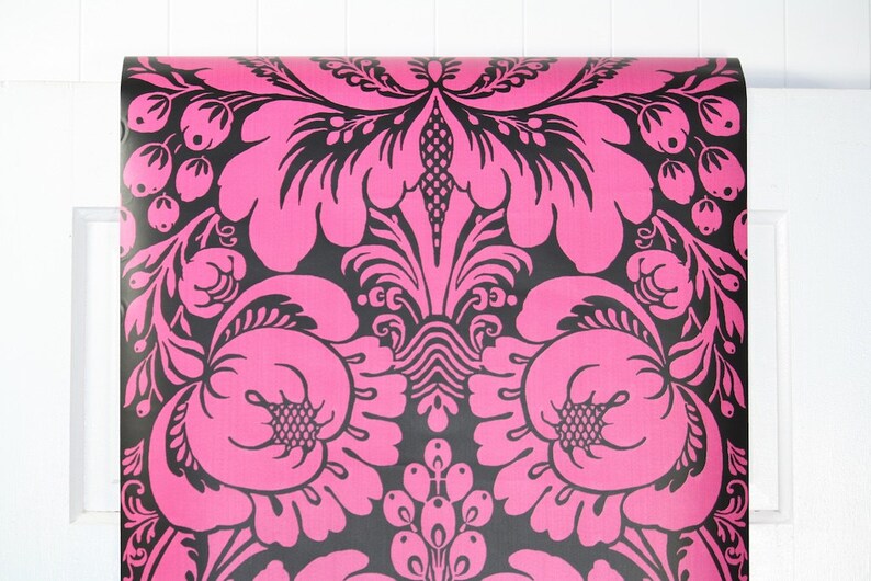 Vintage Wallpaper by the Yard 80s Retro Wallpaper 1980s Etsy