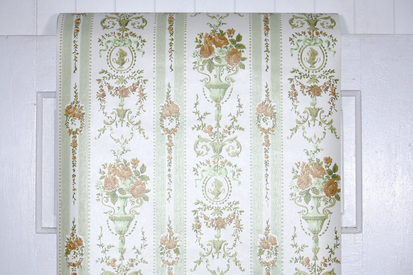 1970s Vintage Wallpaper by the Yard Retro Wallpaper Golden Etsy
