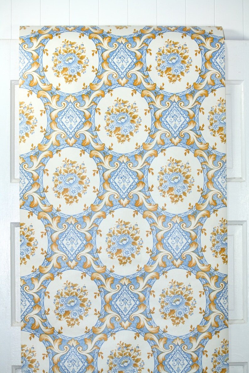 Retro Wallpaper by the Yard 70s Vintage Wallpaper 1970s