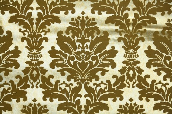 Retro Flock Wallpaper by the Yard 70s Vintage Flock Wallpaper