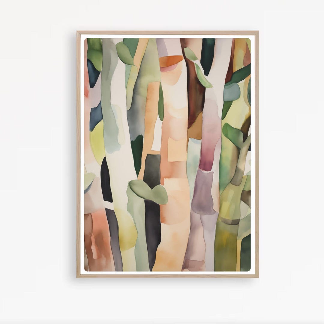 Gum Tree Print, Abstract Eucalyptus Bark, Australian Native Decor ...
