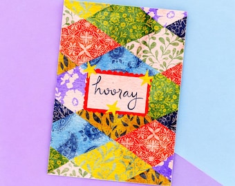 A6 Greeting Card: Hooray!
