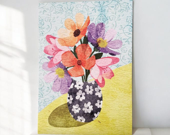 A4 Artist Print: Bouquet of Flowers