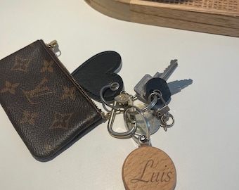 Gepersonaliseerde houten sleutelhanger