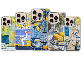 Cute Summer Lemon Phone Case Citrus Cover For iPhone 17 Pro Max 16a 15 14 13 12 11 Samsung S25fe S24fe A56 Pixel 10 XL 9a 8 7