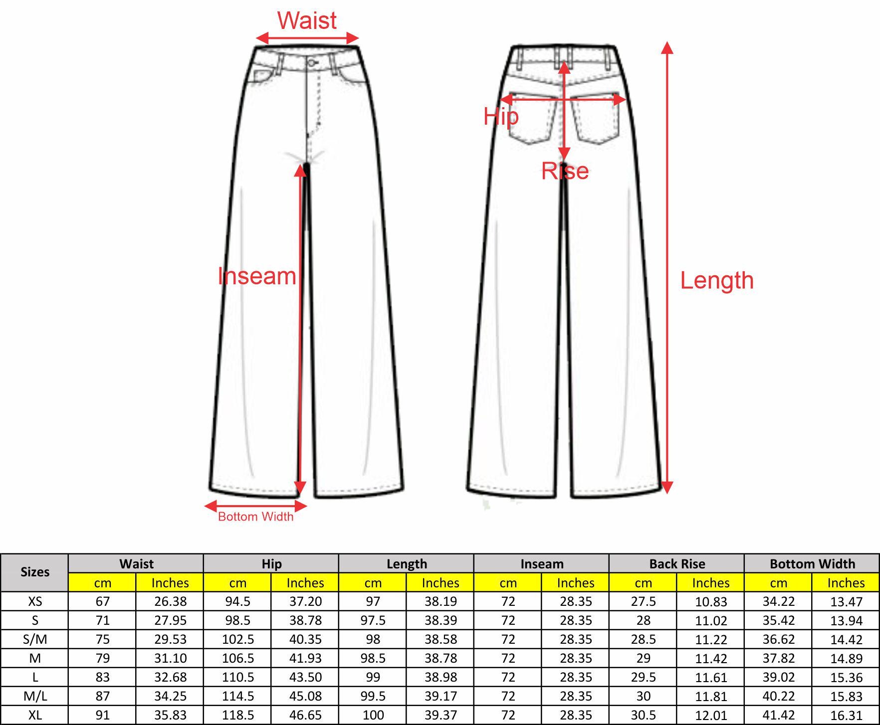 Wide Leg High Waist Jeans Sewing Pattern (PDF) | Women's XS-XL - Etsy ...