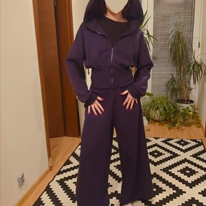 Crop Hoodie Sewing Pattern: Women's Drop Shoulder Sweatshirt (PDF Pattern XS-XL)