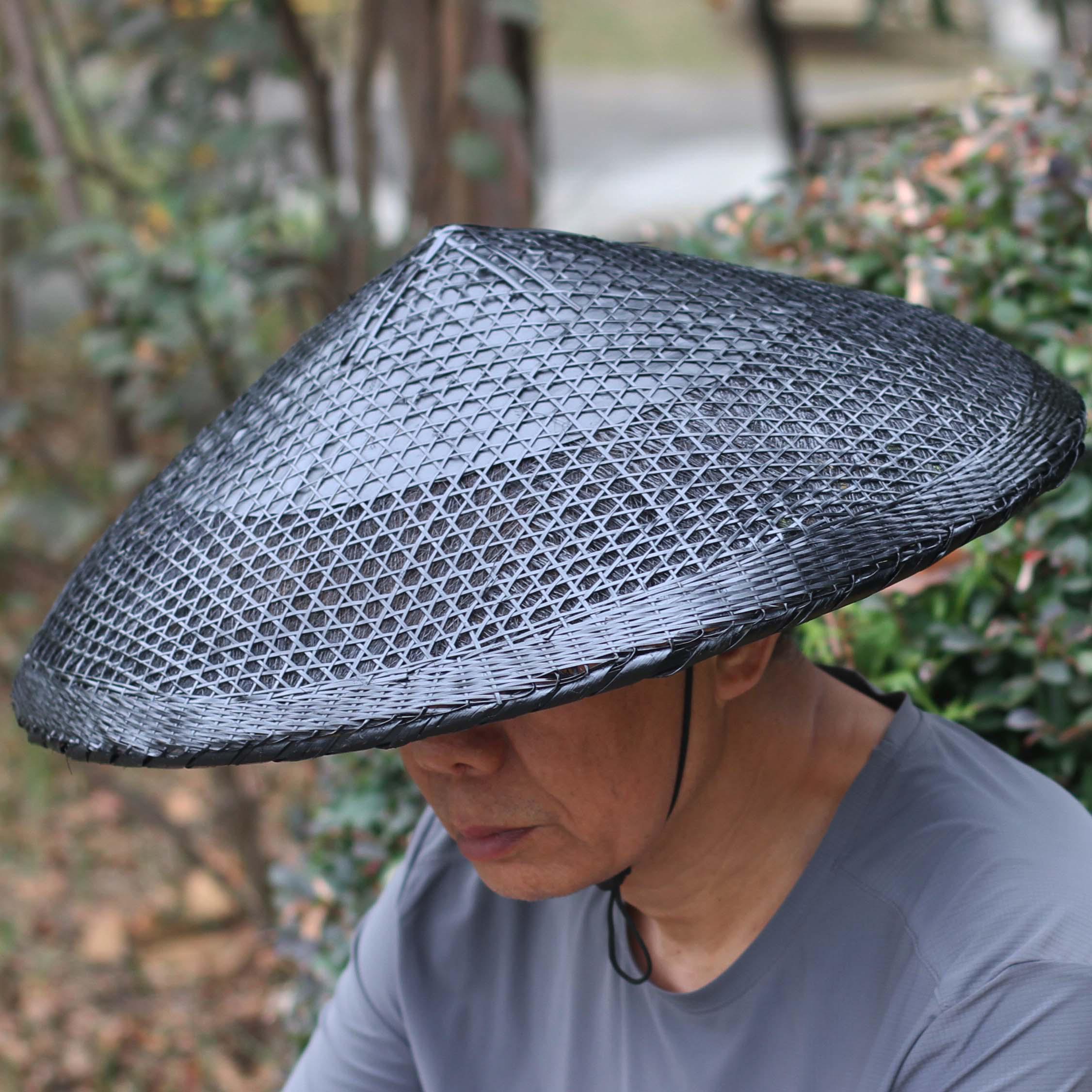 Bamboo Woven Samurai Hat: Ninja Cosplay, Halloween Party Prop