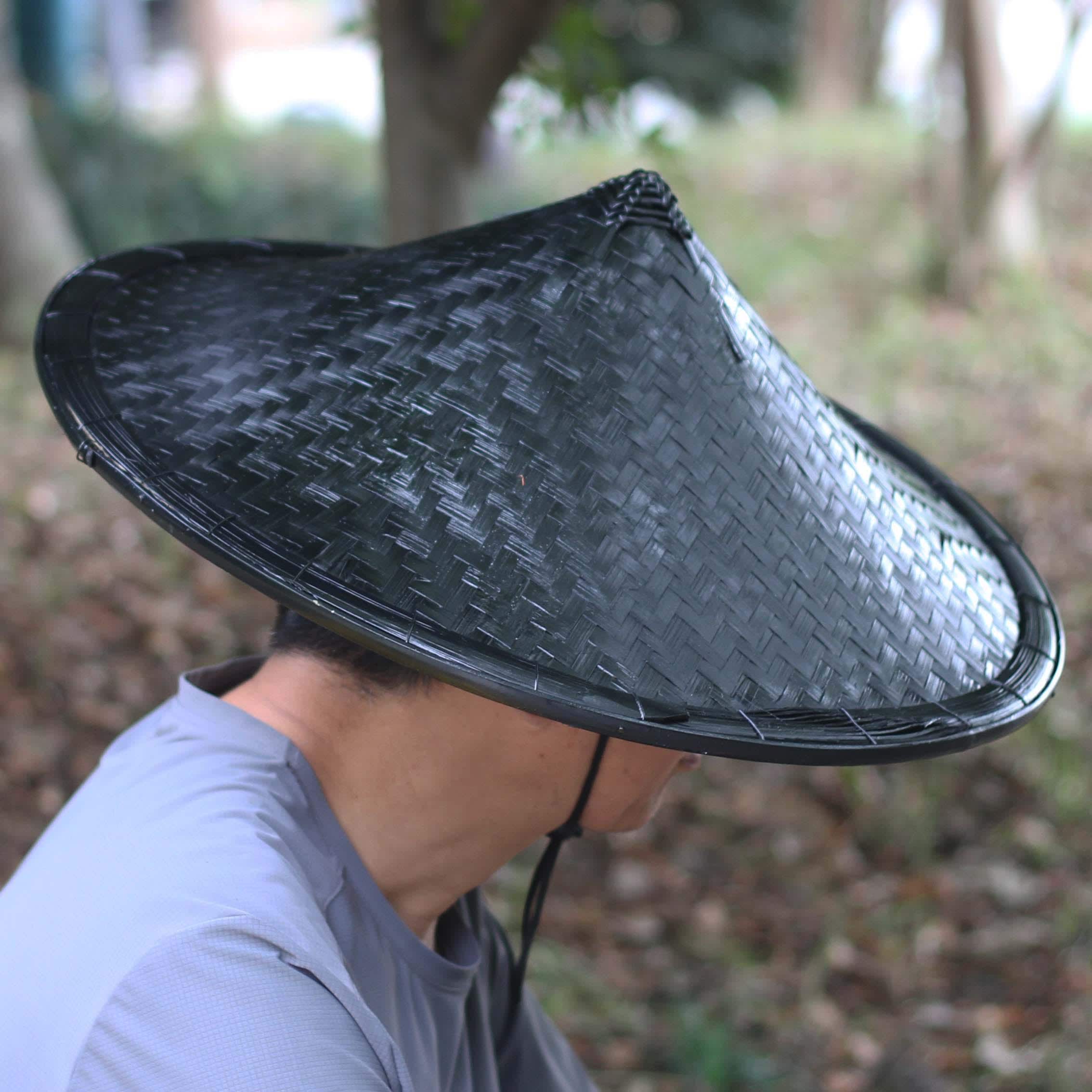 Black Bamboo Samurai Hat: Volcanic Cone Asian Cosplay (47cm) - Etsy