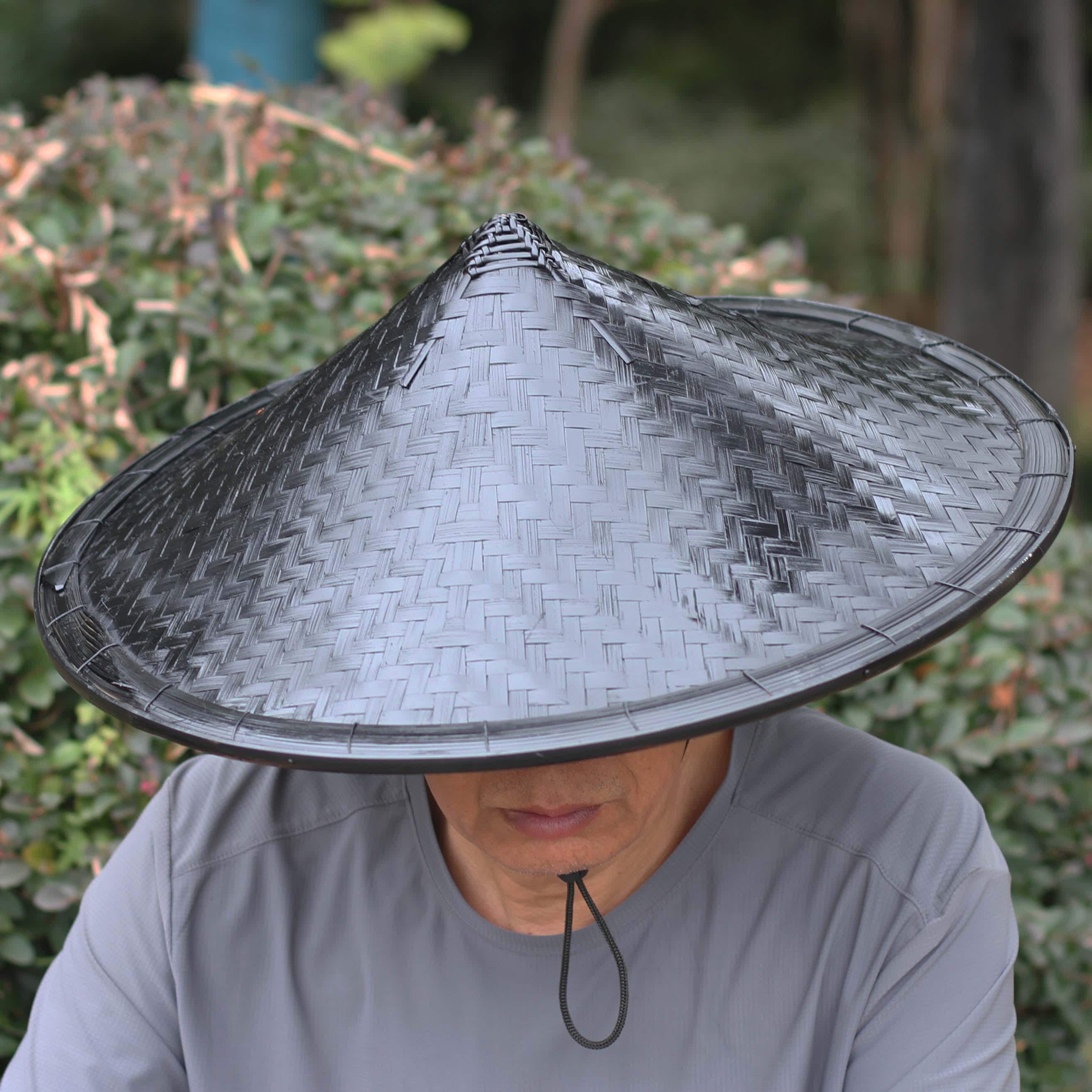 Black Bamboo Samurai Hat: Volcanic Cone Asian Cosplay (47cm) - Etsy