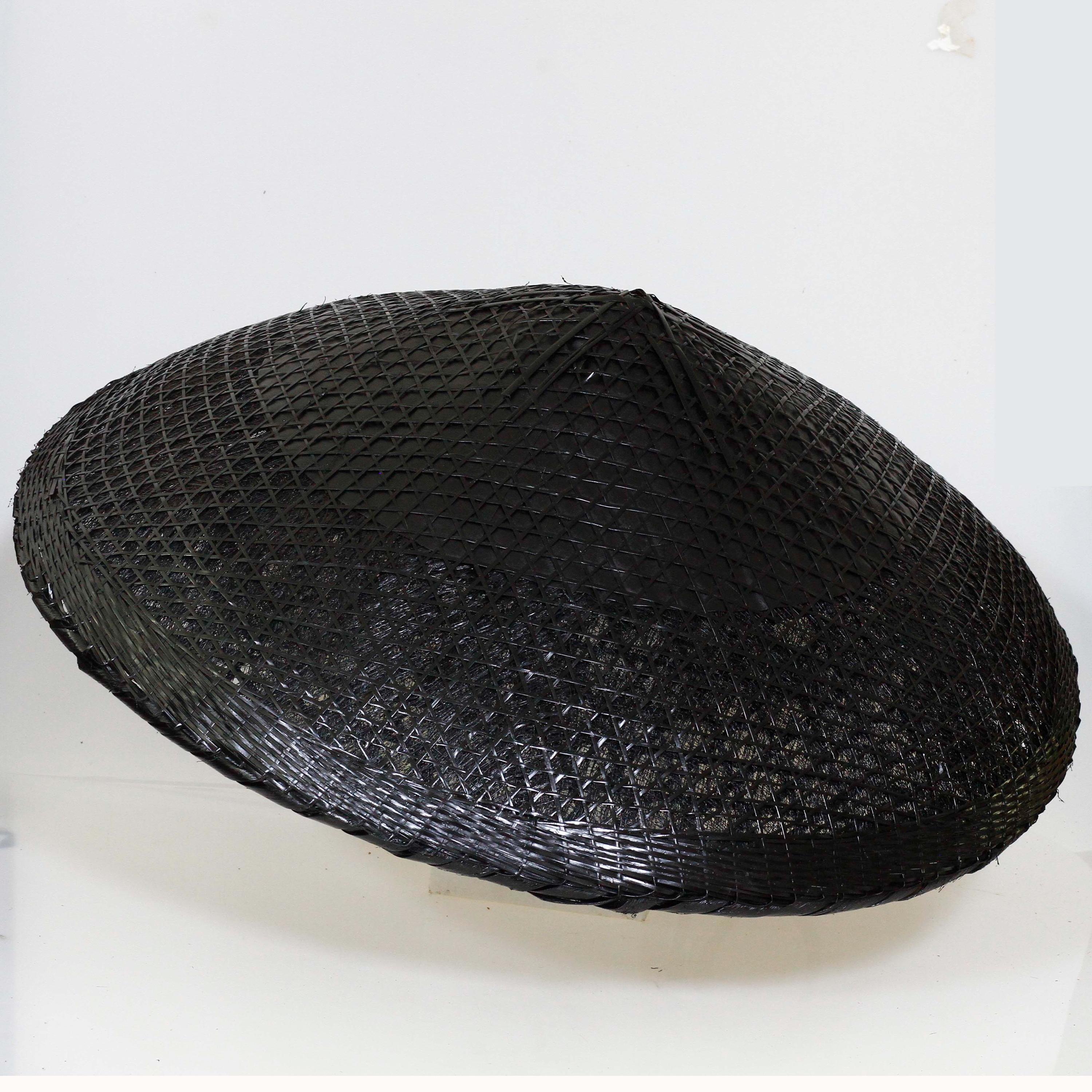 Bamboo Woven Samurai Hat: Ninja Cosplay, Halloween Party Prop