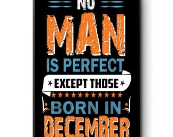 Born in December Birthday Poster