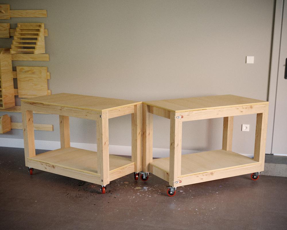 Modular Workbench Plans | DIY Rolling Garage Workbench (PDF) - Etsy