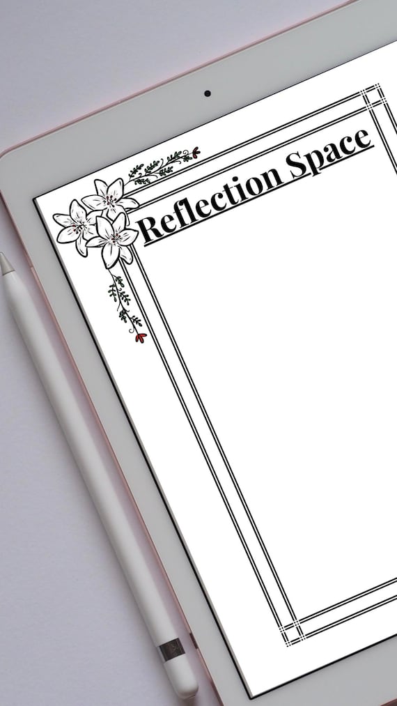Reflection Space – Guided Self-Reflection Page | US Letter Printable