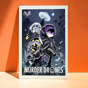 Murder Drones Movie Poster-Canvas Print-Bedroom Decor-Wall Art-Gift for Movie Lovers