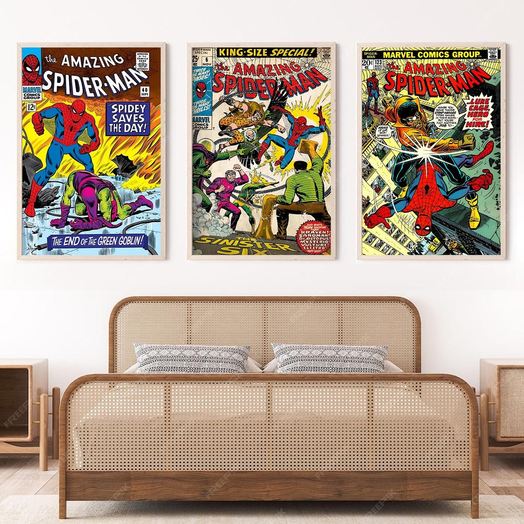Spider-man Comic Book Cover Art Print – Vintage Movie Poster - Etsy ...