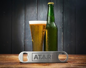 Atari 8-Bit Stainless Steel Bottle Opener | Retro Gaming Speed Tool