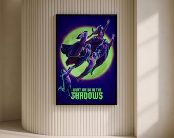 What We Do in the Shadows Poster, Movie Poster, Vintage Poster, Art Home decoration Poster, Wall Art, Canvas Art Print, Christmas Gifts