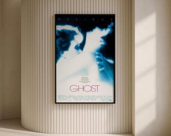 Ghost Poster, Movie Poster, Vintage Poster, Art Home decoration Poster, Wall Art, Canvas Art Print, Christmas Gifts