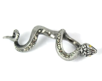 Snake ring. Serpent Ring. 3 Finger Ring. Reptile Ring