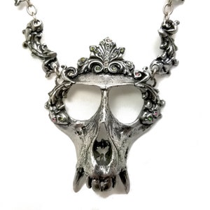 Monkey Skull Necklace. Skull Necklace. Vervet Monkey. DMSN image 1