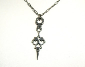 Single Clock Hand Necklace. Made to Order