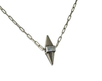 Single Spike Necklace. Spike Necklace. Punk Necklace. Stud Necklace