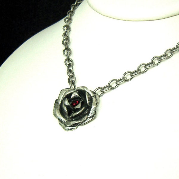 Plain Rose Necklace. Rose Necklace. Rose. Victorian Rose Necklace. Rock N Roll Necklace. Victorian Rose. Gothic Rose. Gothic