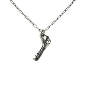 Simple tiny Bat Jaw Necklace. Bat Jaw Necklace. Rodent. DJN. DRN