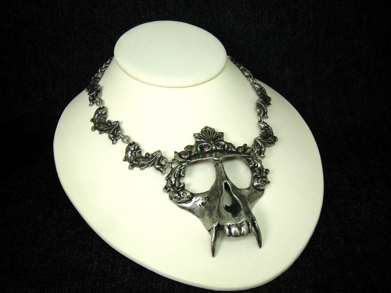 Monkey Skull Necklace. Skull Necklace. Vervet Monkey. DMSN image 5