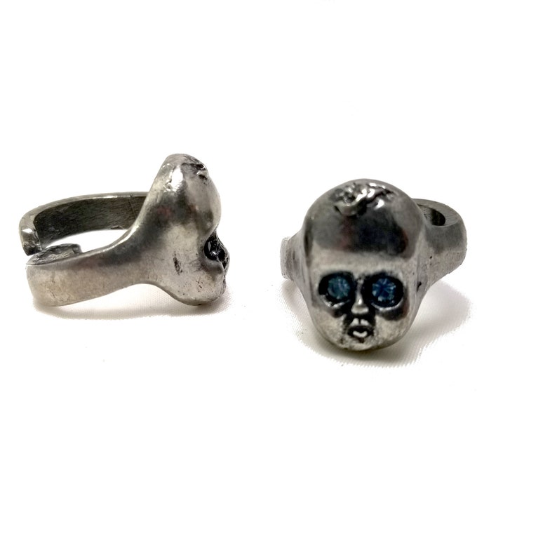 Plain Small Baby Ring. Baby Doll Ring. Doll Head Ring. Rkr Etsy