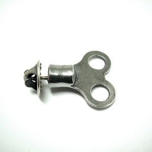 Wind Up Key Pin. Made to Order