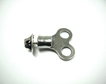 Wind Up Key Pin. Made to Order