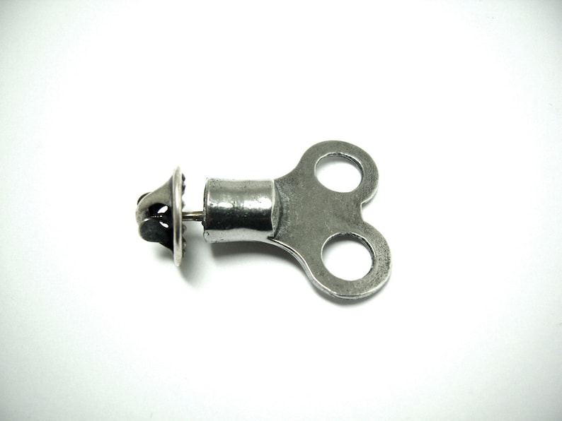Wind up Key Pin Etsy
