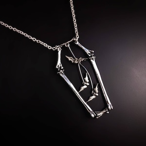 Coffin Bats Necklace. Coffin