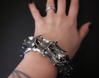 Fox Vertebrae Cuff Bracelet. Made to Order
