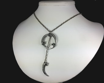 Raven Moon Necklace. Raven Claw Necklace. Talon Necklace. DCN