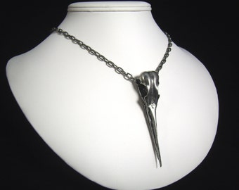 Egret Skull Necklace. Bird skull. Water bird. DBSN