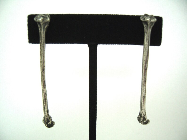 Large Bone posts. Straight Bone Earrings. Chicken Bones. Studs. Posts. Departed image 1