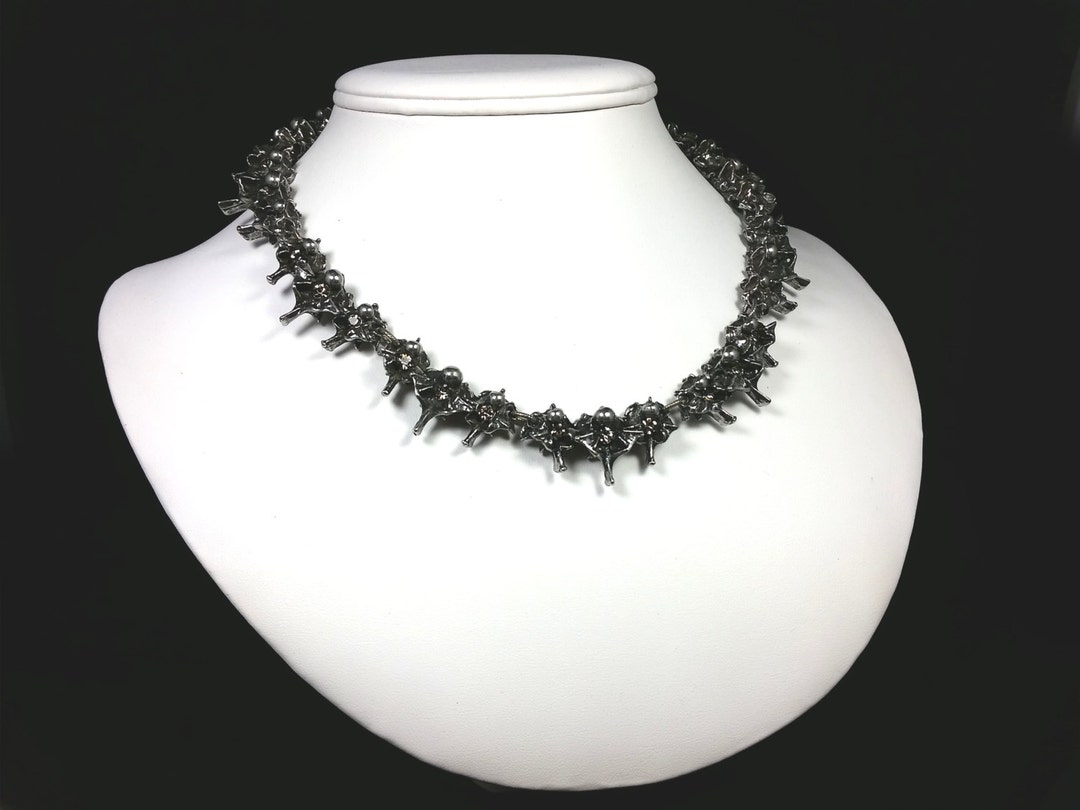 Snake Vertebrae Collar Necklace. DVN Etsy
