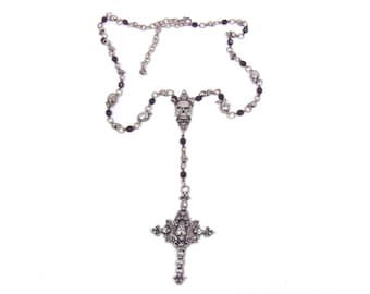 Skull Rosary necklace. Mcn. Skn