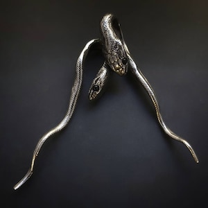 Rat Snake Earweights. Ear Hangers. Snake earrings. Body jewelry. Ear stretchers. Earweights. Departed