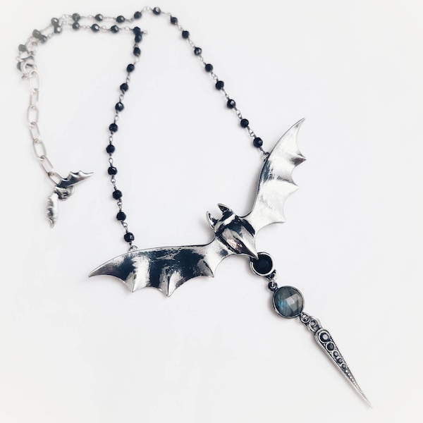 Bat Necklace. Batty Necklace. Bat. Made to Order
