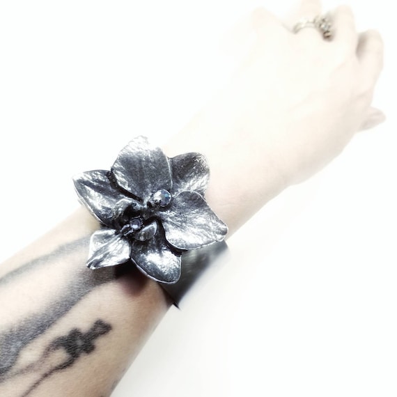 Moth Orchid Cuff Bracelet. Orchid Bracelet. Orchid Jewelry. Etsy UK