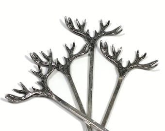 Antler Swizzle Sticks. Swizzle Stick. Stir Sticks. Barware. Cocktail Accessories.