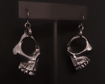 Broken Skull Earrings. Best friend Earrings.