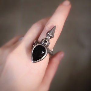 Crystal Spike Ring