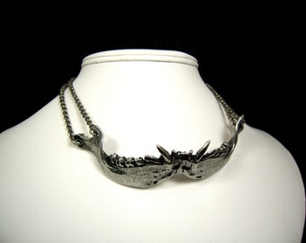 Monkey Jaw Necklace. Bone Necklace. Jaw bone. DJN